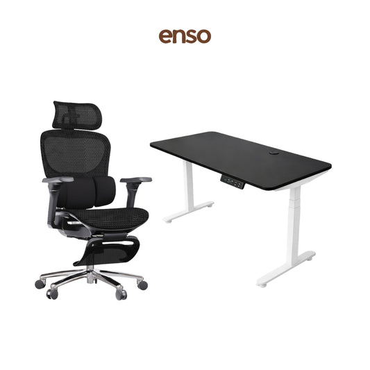 ZYRA Pro Ergonomic Office Chair + ENSO Protouch Standing Desk Bundle