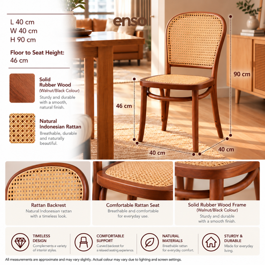 KOMA Solid Wood Dining Chair