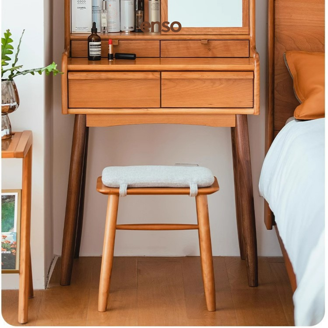 KUMI Solid Wood Stool