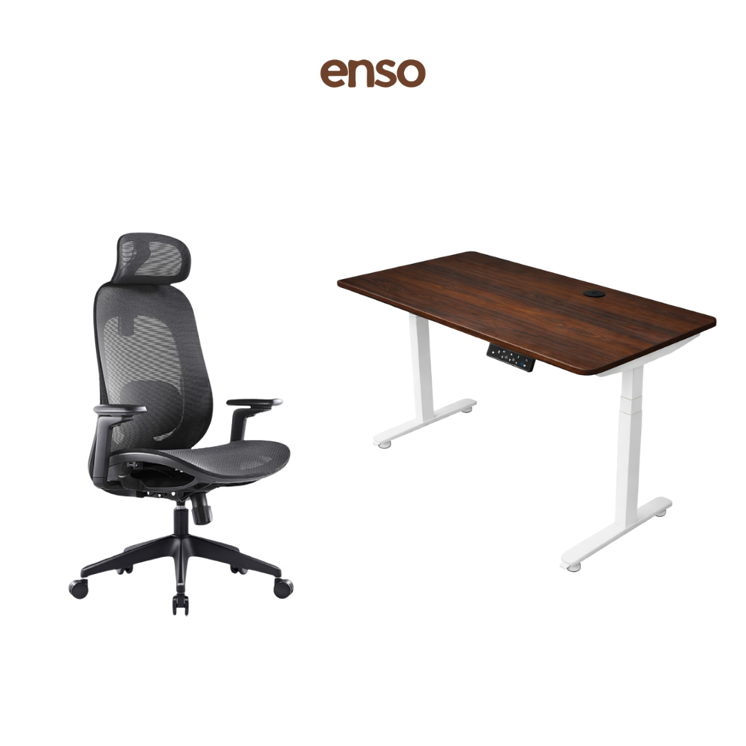 GALORA Ergonomic Office Chair + ENSO ProTouch Standing Desk Bundle
