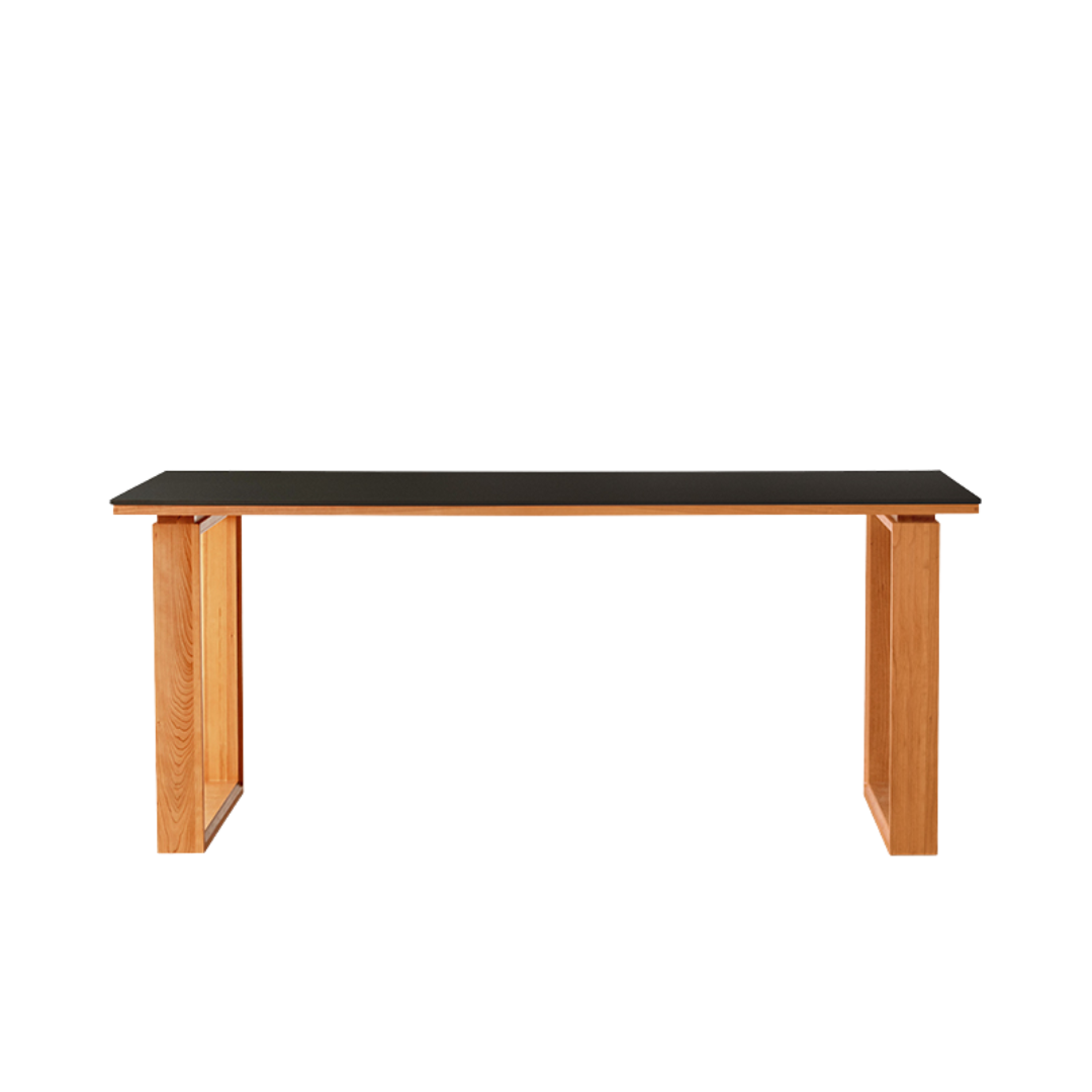 HIKARI Sintered Stone Solid Wood Dining Table