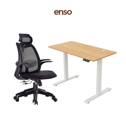 ELVORA Office Chair + ENSO Classic Standing Desk Bundle