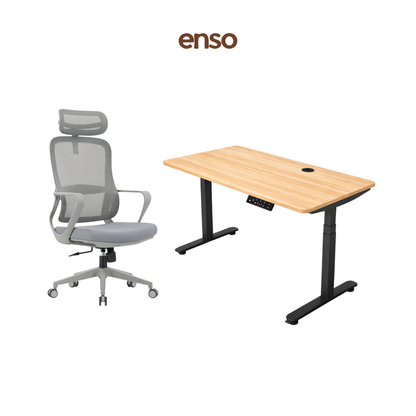 CALORA Ergonomic Office Chair + ENSO ProTouch Standing Desk Bundle