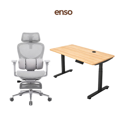 ZYRA Pro Ergonomic Office Chair + ENSO Protouch Standing Desk Bundle