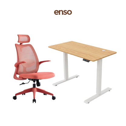 ELVORA Office Chair + ENSO Classic Standing Desk Bundle