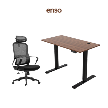 CALORA Ergonomic Office Chair + ENSO Standing Desk Bundle