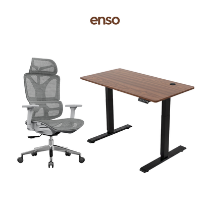 SELORA Ergonomic Office Chair + ENSO Standing Desk Bundle