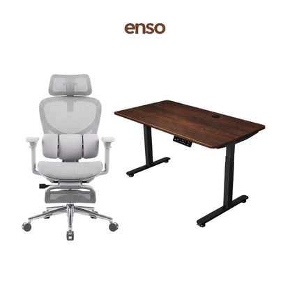 ZYRA Pro Ergonomic Office Chair + ENSO Protouch Standing Desk Bundle