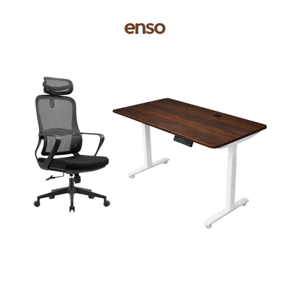 CALORA Ergonomic Office Chair + ENSO ProTouch Standing Desk Bundle
