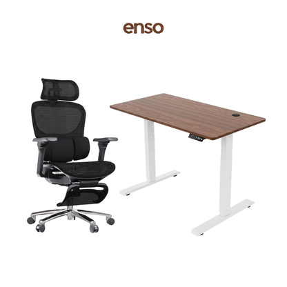 ZYRA Pro Ergonomic Office Chair + ENSO Standing Desk Bundle