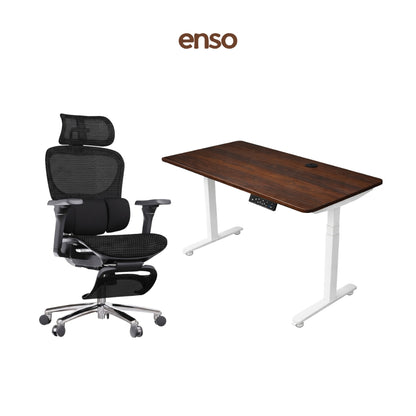 ZYRA Pro Ergonomic Office Chair + ENSO Protouch Standing Desk Bundle