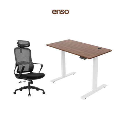 CALORA Ergonomic Office Chair + ENSO Standing Desk Bundle