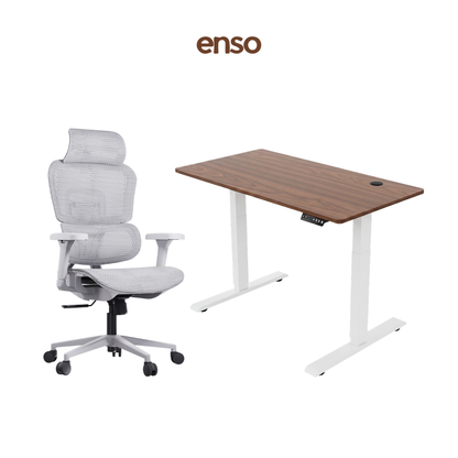 VENTRA Ergonomic Office Chair + ENSO Standing Desk Bundle