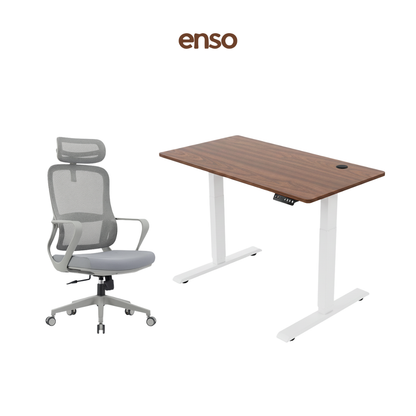 CALORA Ergonomic Office Chair + ENSO Standing Desk Bundle