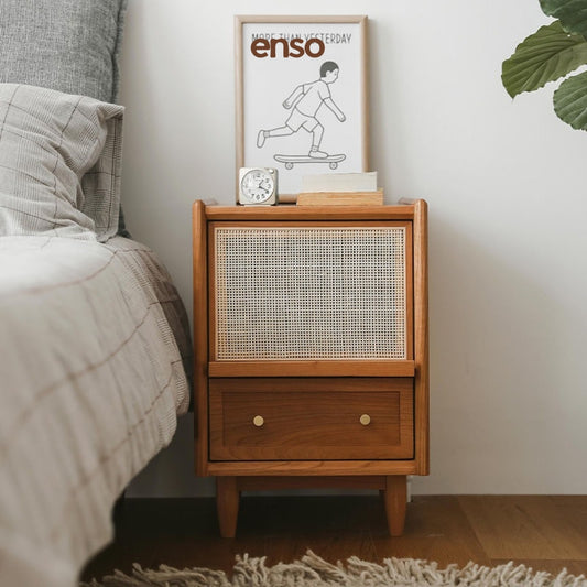 KINU Solid Wood Bedside Table