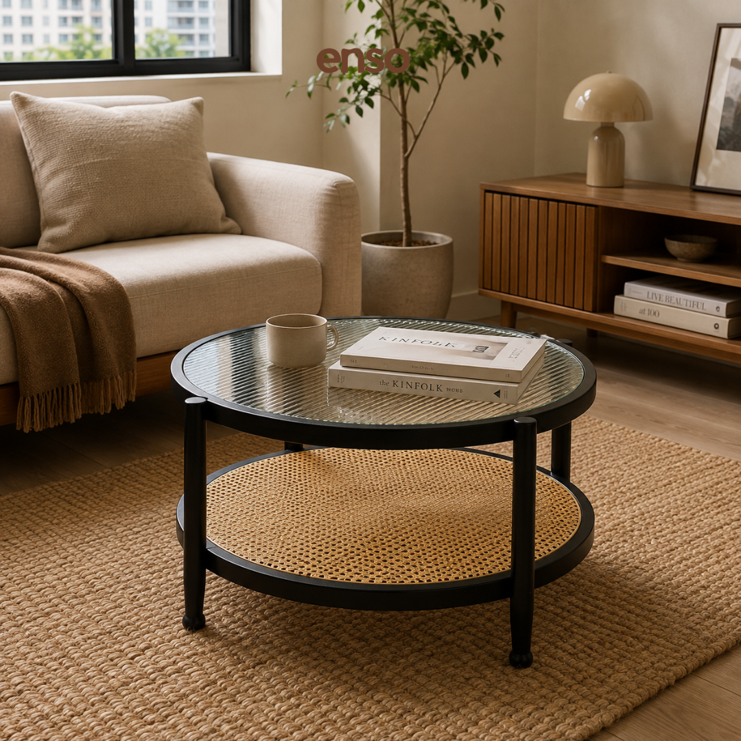 SAZA Fluted Glass Coffee Table