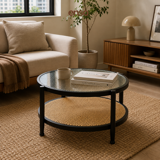 SAZA Fluted Glass Coffee Table
