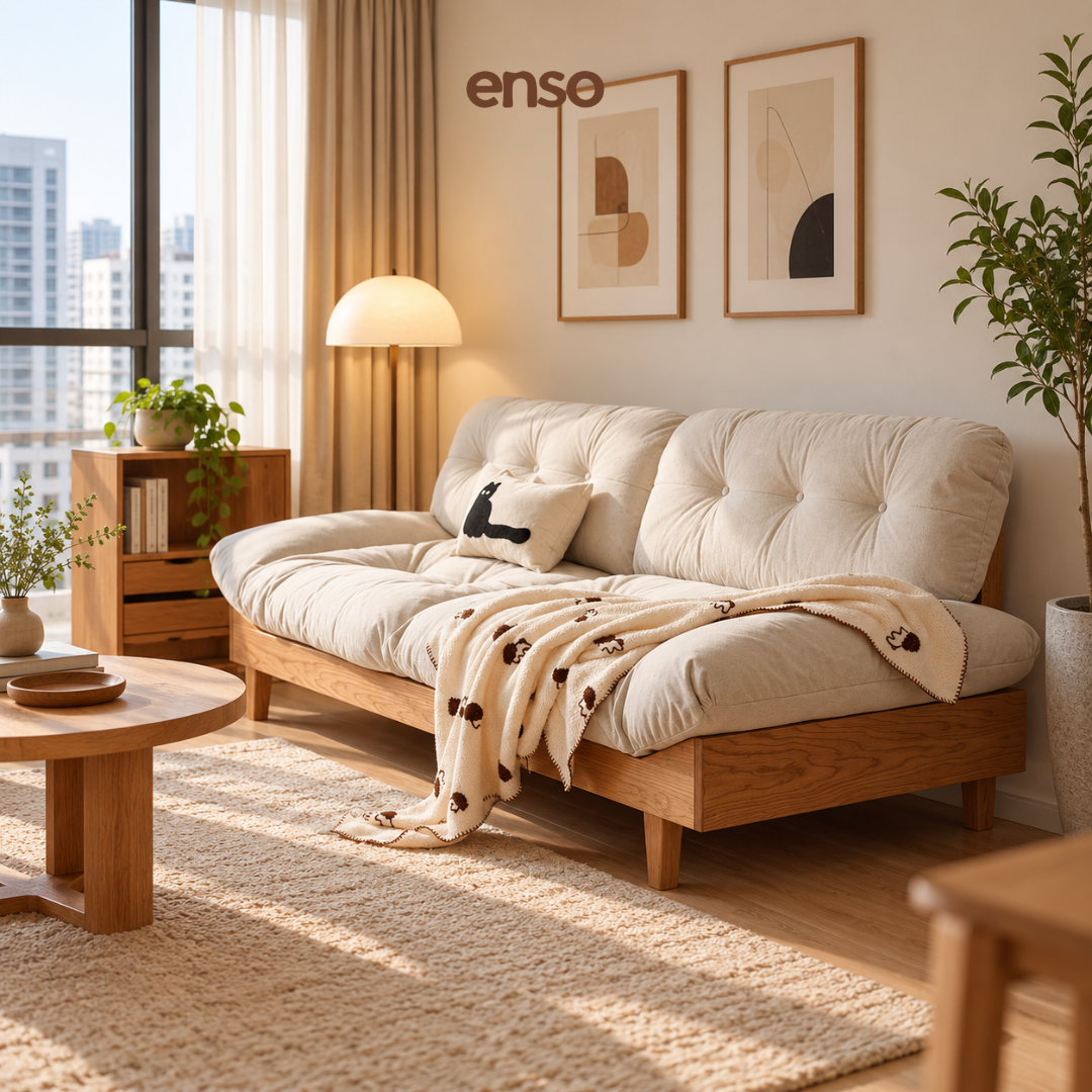 KUMO Solid Wood Sofa