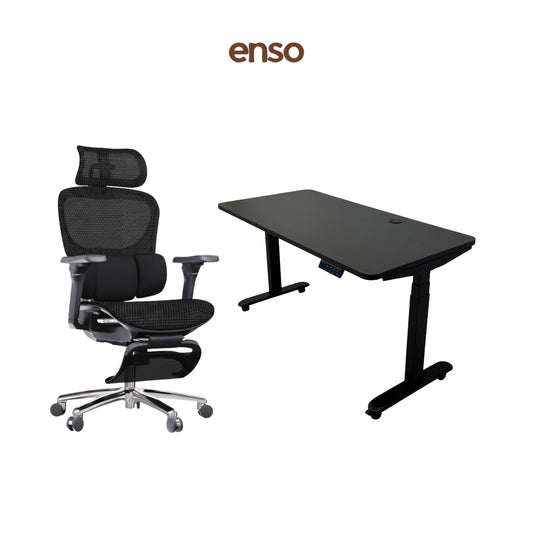ZYRA Pro Ergonomic Office Chair + ENSO Protouch Standing Desk Bundle