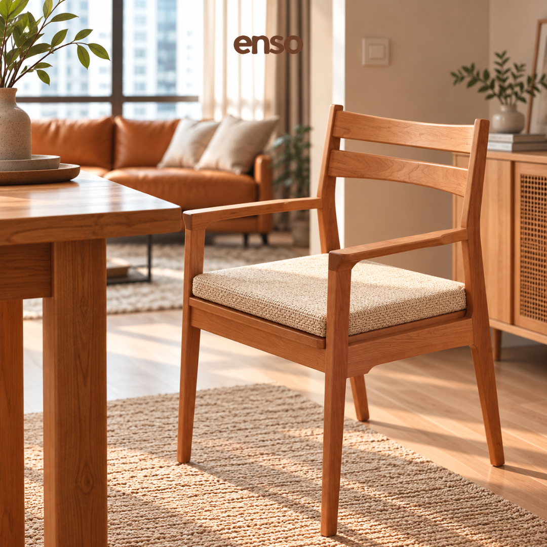 HAYATA Solid Wood Dining Chair