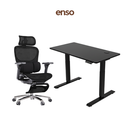 ZYRA Pro Ergonomic Office Chair + ENSO Standing Desk Bundle