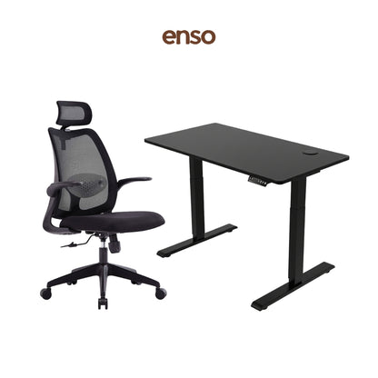 ELVORA Office Chair + ENSO Classic Standing Desk Bundle