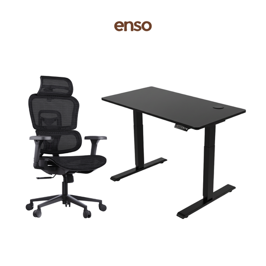 VENTRA Ergonomic Office Chair + ENSO Standing Desk Bundle