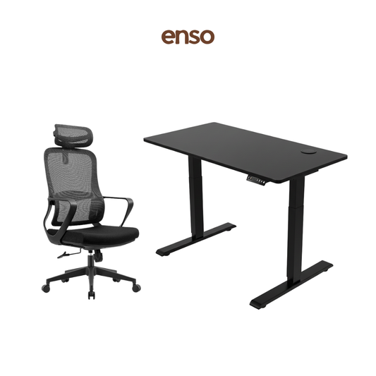 CALORA Ergonomic Office Chair + ENSO Standing Desk Bundle