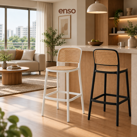 SAKI Rattan Bar Stool