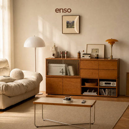 ASAMI Solid Wood Modular Tv Console