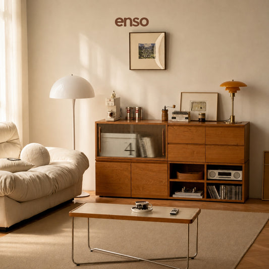 ASAMI Solid Wood Modular Tv Console