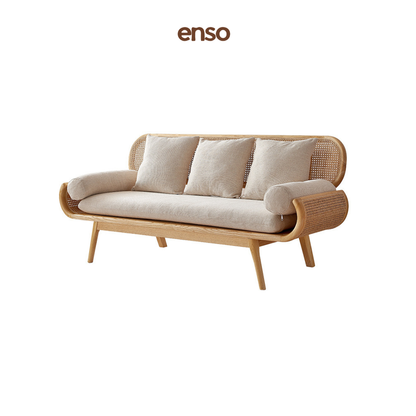 TSUMUGI Rattan Solid Wood Sofa