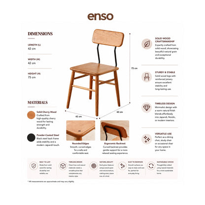 REINA Solid Wood Dining Chair