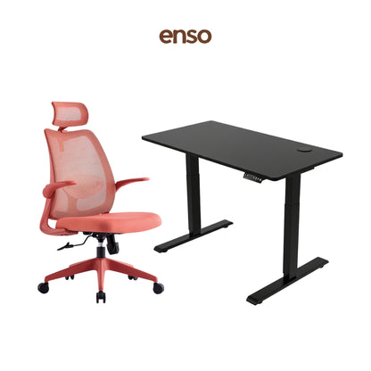 ELVORA Office Chair + ENSO Classic Standing Desk Bundle
