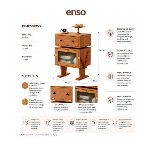 KIBO Solid Wood Cabinet