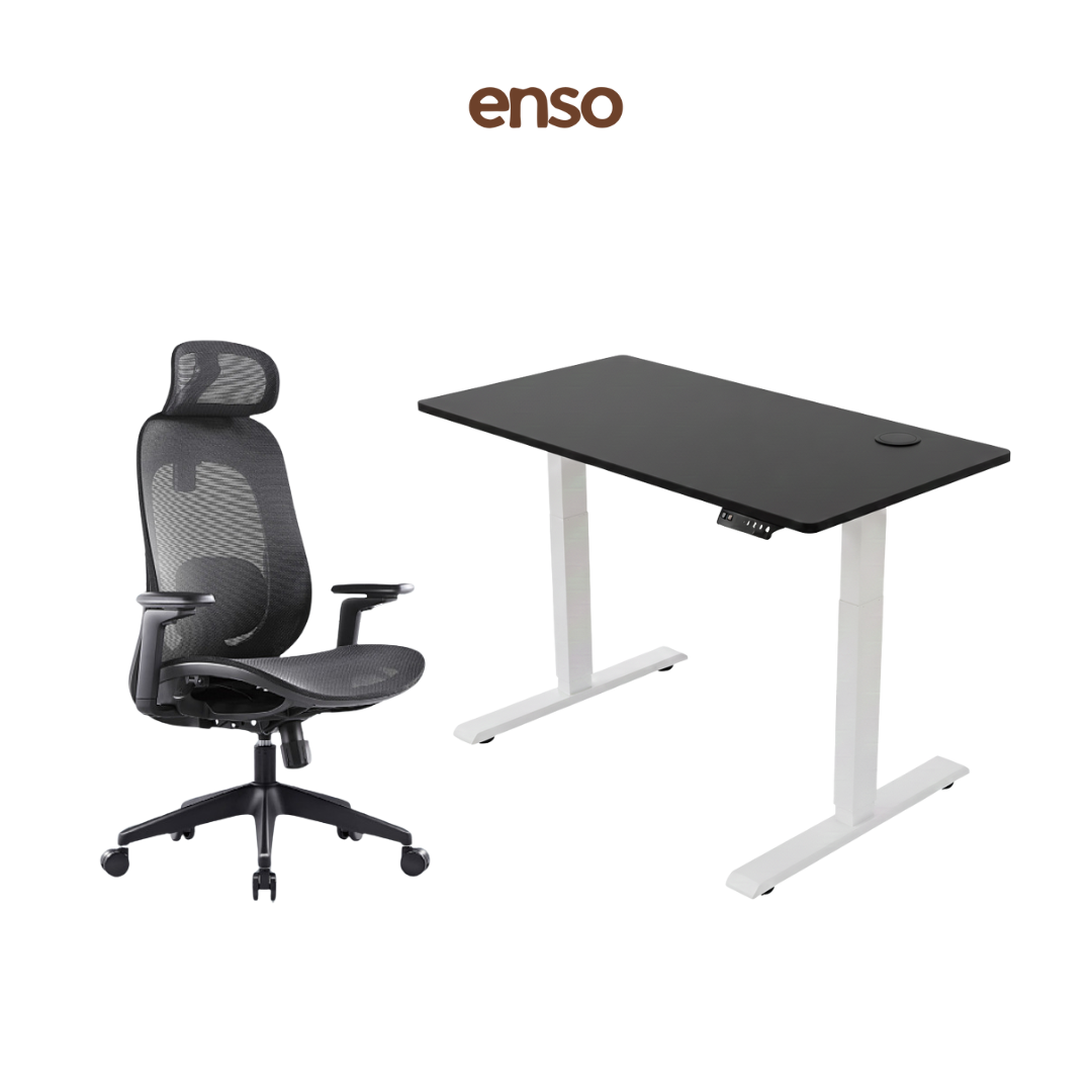 GALORA Ergonomic Office Chair + ENSO Standing Desk Bundle