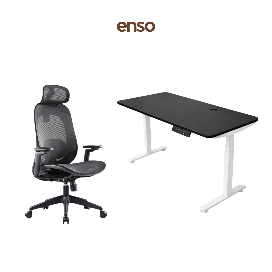 GALORA Ergonomic Office Chair + ENSO ProTouch Standing Desk Bundle