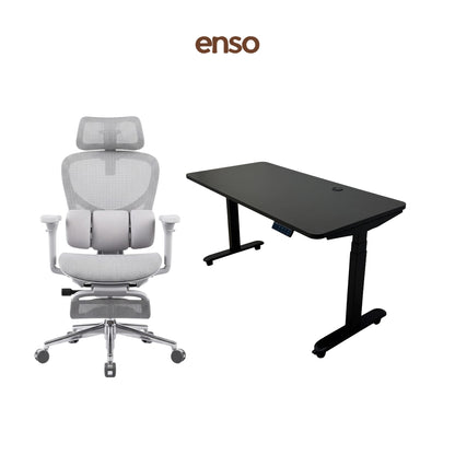 ZYRA Pro Ergonomic Office Chair + ENSO Protouch Standing Desk Bundle
