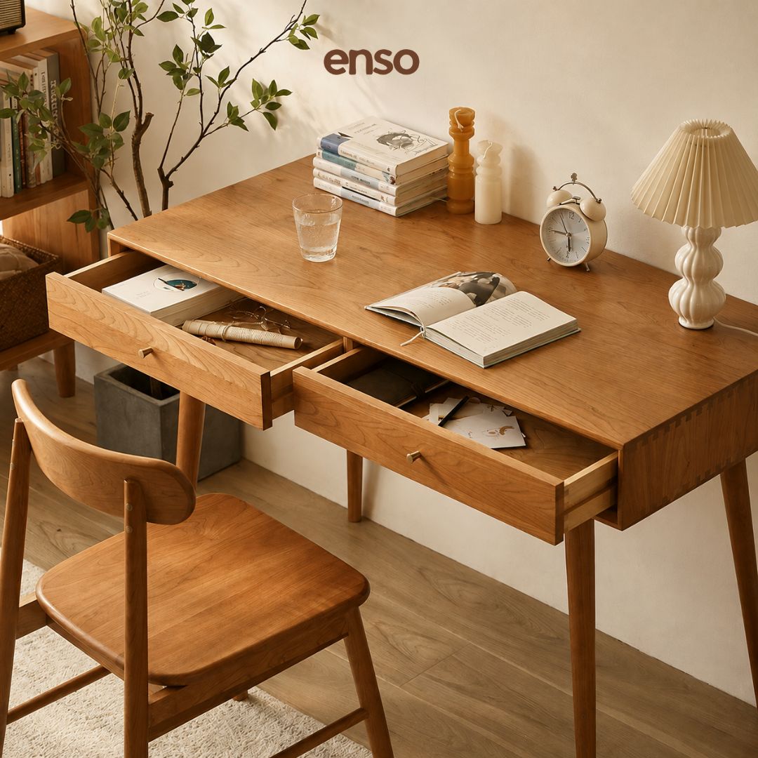MIKA Solid Wood Study Table