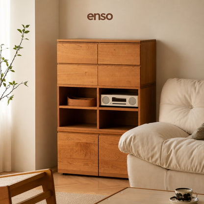 ASAMI Solid Wood Modular Tv Console