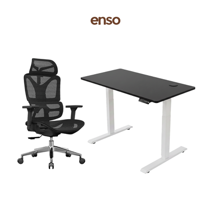 SELORA Ergonomic Office Chair + ENSO Standing Desk Bundle