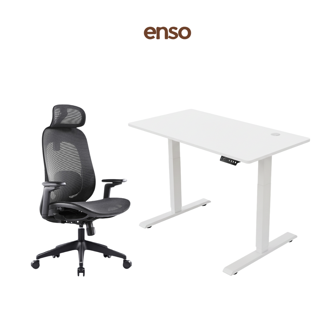 GALORA Ergonomic Office Chair + ENSO Standing Desk Bundle