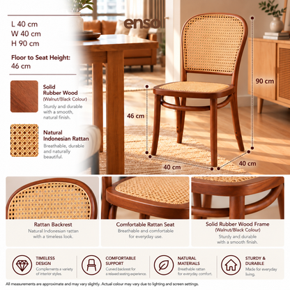 KOMA Solid Wood Dining Chair