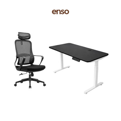 CALORA Ergonomic Office Chair + ENSO ProTouch Standing Desk Bundle