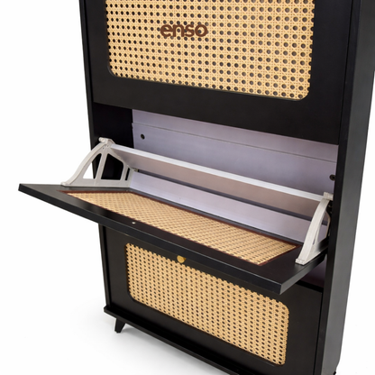 MAE Rattan Shoe Cabinet