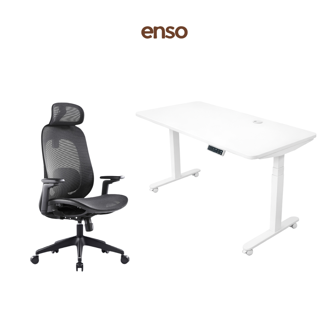 GALORA Ergonomic Office Chair + ENSO ProTouch Standing Desk Bundle