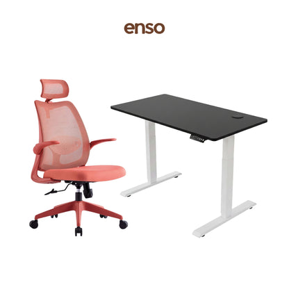 ELVORA Office Chair + ENSO Classic Standing Desk Bundle