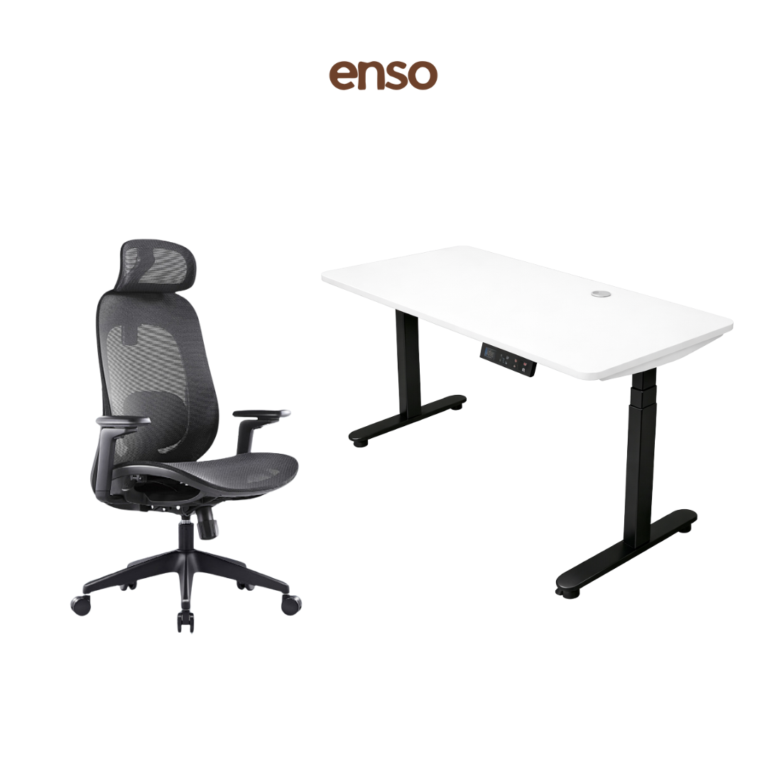 GALORA Ergonomic Office Chair + ENSO ProTouch Standing Desk Bundle