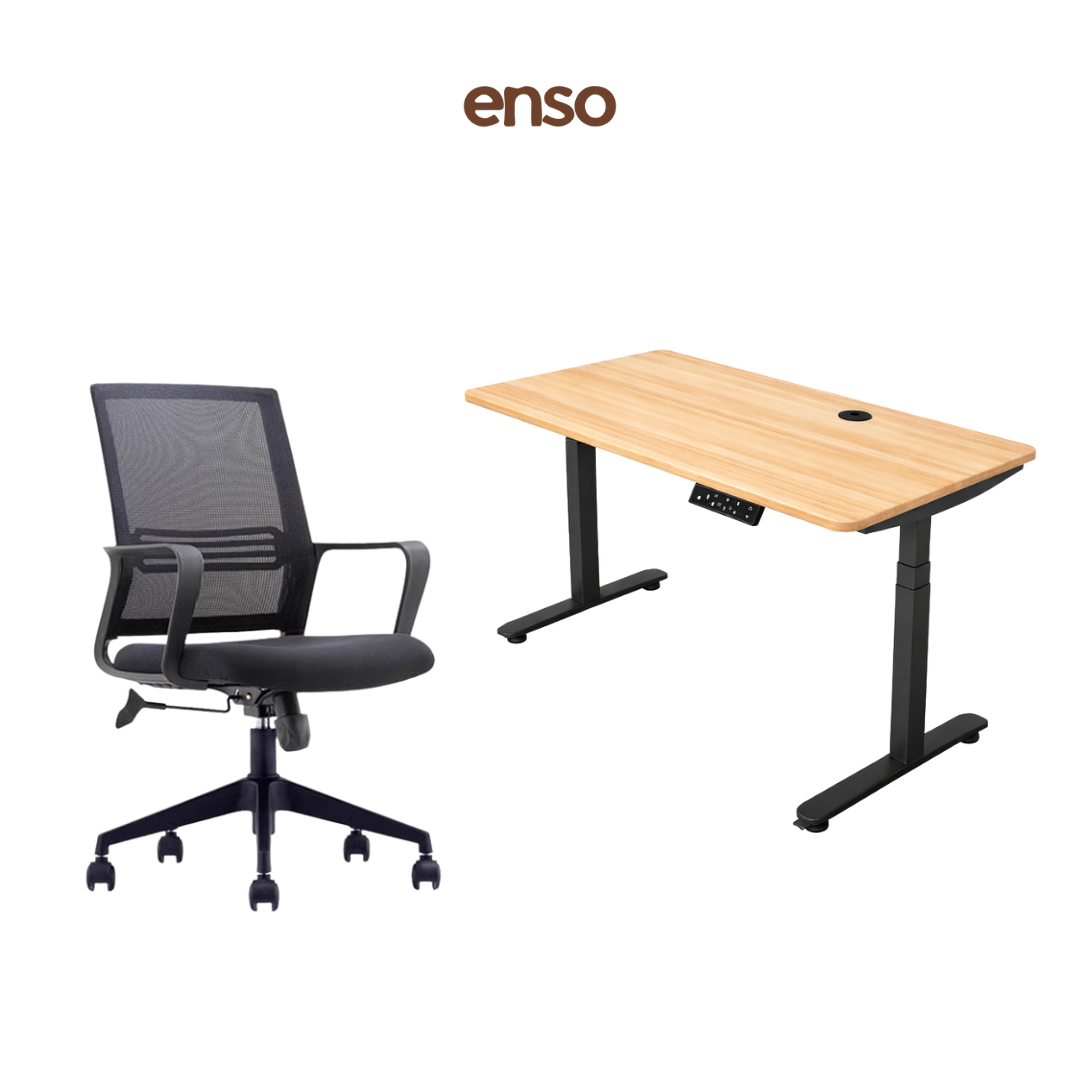 ASTRA Mesh Office Chair + ENSO ProTouch Standing Desk Bundle
