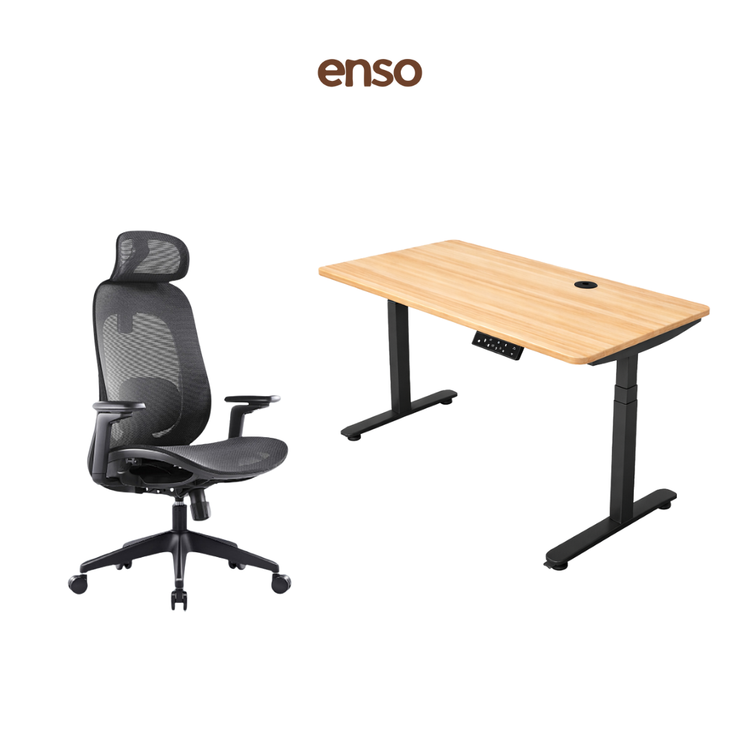 GALORA Ergonomic Office Chair + ENSO ProTouch Standing Desk Bundle